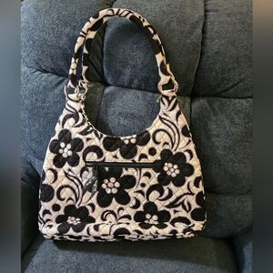 Vera Bradley Floral Black and White Hobo Women's Bag